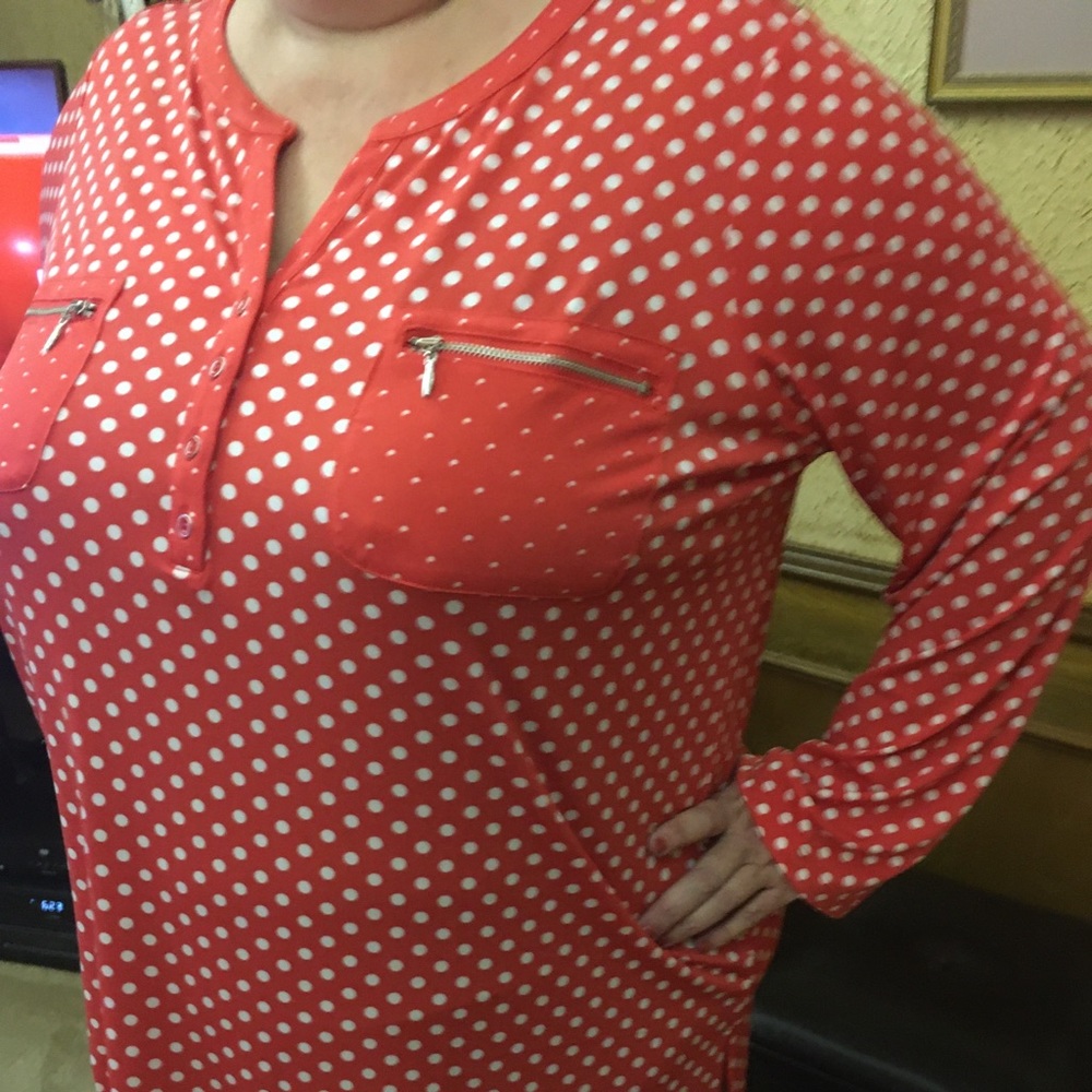 Susan Graver Henley woman’s plus size top 2X